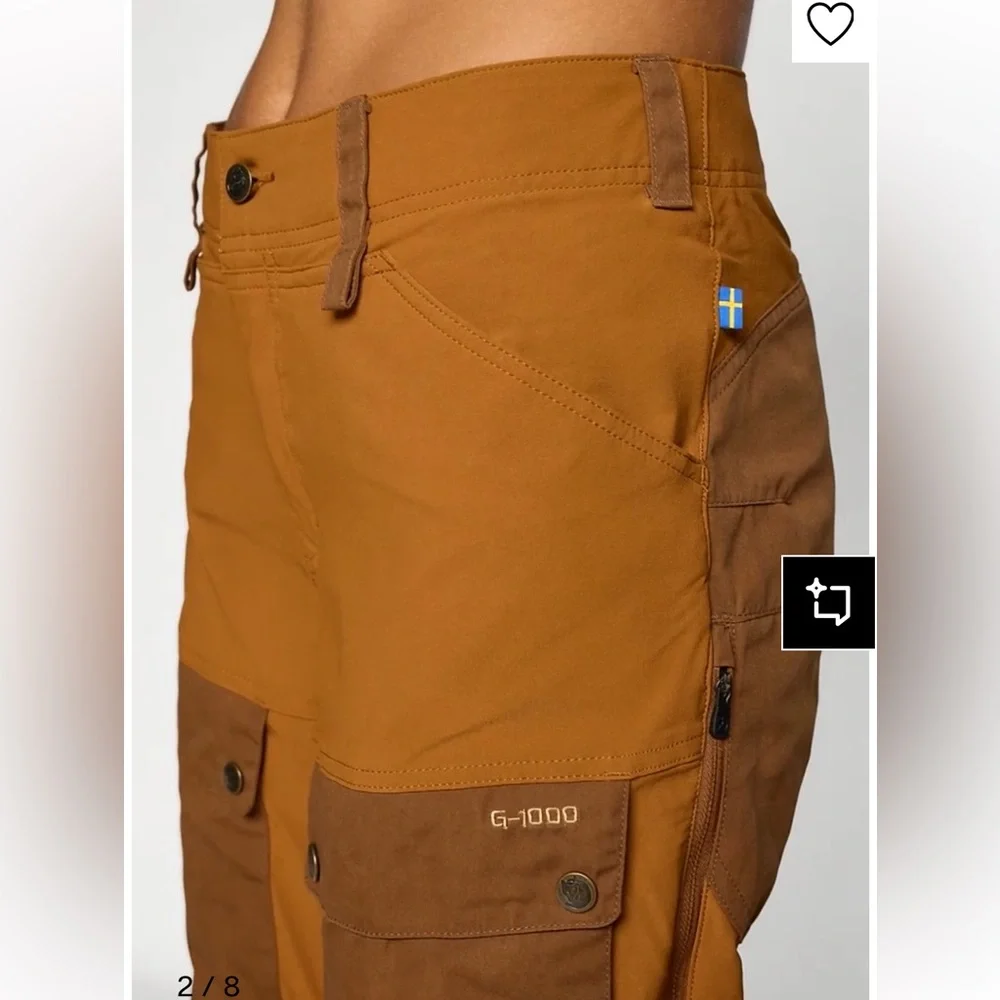 FJALLRAVEN WOMEN’S KEB TROUSERS US 34 TIMBER BROWN - Picture 3 of 9